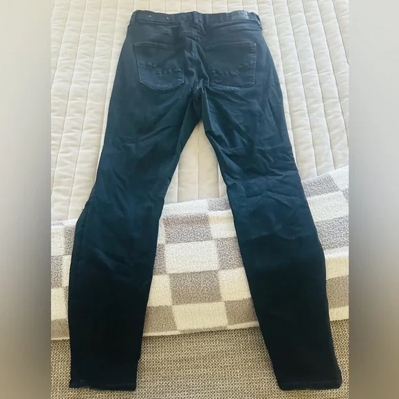 American Eagle Black Denim Distressed Jeans - Picture 2 of 6